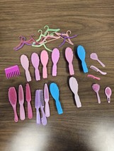 30 Piece Barbie Doll Accessories Lot  Vintage Brushes, Combs, Hangers Maxi - $12.86