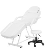 Height Adjustable Massage Table Tattoo Chair Facial Bed W Stool Barber S... - £222.07 GBP
