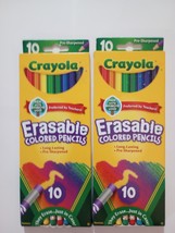 Crayola Erasable Colored Pencils Assorted 10 Each (Pack of 2) - $10.20