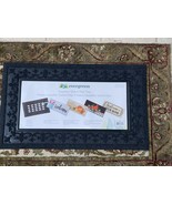 Evergreen Sassafras Switch Mat Tray Black Fleur Scroll Pattern #43BM018 ... - $34.99