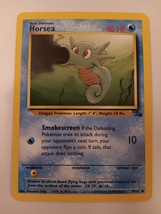 Pokemon 1999 Fossil Series Horsea 49 / 62 NM Single Trading Card - £7.85 GBP