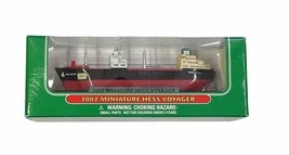 Hess 2002 Miniature Voyager Oil Tanker Transport Ship Ocean Liner on stand - $8.04