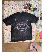 T-Shirt handmade – Glitched Glow Effect –Streetwear Rave –Nightlife &amp; Fe... - $29.99