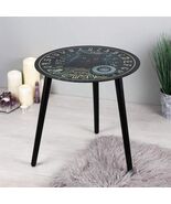 Dark Reader Wicca Tarots Black Cat Ouija Spirit Board Round Glass Top Ta... - €51,47 EUR