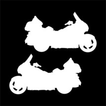 2X MOTORCYCLE Decal Sticker GL1200 1500 1800 bike or trailer Fits Honda Goldwing - £10.97 GBP