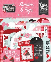 Echo Park Cardstock Ephemera 34/Pkg-Frames & Tags, Love Notes - $20.38