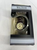 Women’s Waltham Camper Watch Analog Quartz Wth20A 726420 Old Nylon &amp; Leather Ban - £11.98 GBP