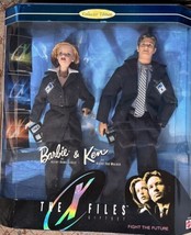 Mattel X-Files Barbie Ken Doll Set NRFB 1998 Muldor Skully - £146.21 GBP