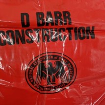 Lot Of (8) Vintage D Barr Construction Yellow and Red 16&quot;x17.5&quot; Bags - $65.44
