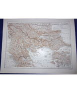 Colored Map of Turkey In Europe 1930s?   - $6.84 CAD