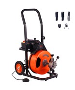 VEVOR Drain Cleaning Machine 50 FT x 3/8 Inch, Sewer Snake Machine Auto ... - $12,861.18 MXN
