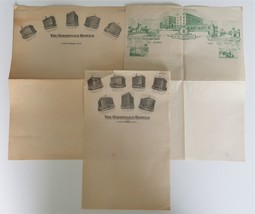 Lot of early 1900&#39;s blank hotel letter head Barringer Hotels, Hotel Broward - £15.66 GBP