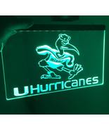 Miami Hurricanes Football Illuminated LED Neon Sign for Game Room, Bar, ... - £20.77 GBP+