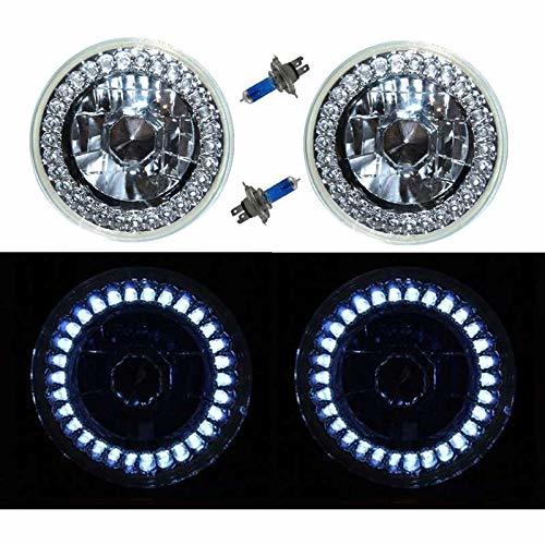 OCTANE LIGHTING 5-3/4 Halogen White Led Ring Halo Angel Eyes Headlight ...