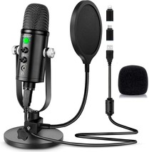 Microphone for Podcast, PROAR USB Microphone Kit for Phone, - £44.02 GBP