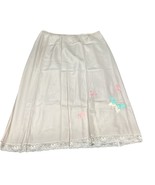 Beige Slip With Embroidered Butterflies - Large - €12,68 EUR