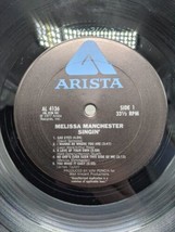 Melissa Manchester Singin Vinyl Record - £7.82 GBP
