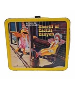 McDonalds Metal School Lunch Box Sheriff Of Cactus Canyon No Thermos 1982 - €13,81 EUR