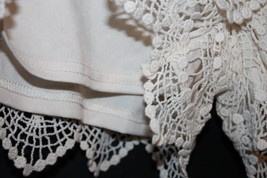 Jolt Crochet Shorts Cream Ivory Lined Women&#39;s Size Medium M Elastic Wais... - £14.05 GBP