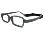 Miraflex Kids Eyeglasses Frames NEW BABY Rubberized Matte Gray w Strap 4... - $65.24