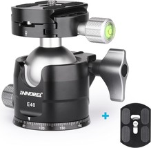 Low Profile Tripod Ball Head-Innorel 360°Panoramic Cnc Metal Camera Tripod, E40 - £59.61 GBP