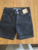 Route 66 Size 2 Bermuda Black Jean Shorts - $29.69