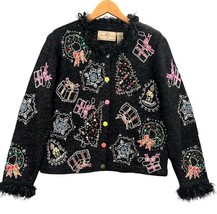 Design Options Philip &amp; Jane Gordon Knit Cardigan Sweater Holiday Party ... - $88.11