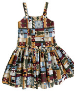 Girls&#39; Snow Flakes Geometric Cotton Dropwaist Dress, Size 4T - $19.99