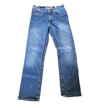 Ariat Men’s Jeans Rebar M4 Low Rise Boot Cut Size 31x34 Medium Wash - £27.35 GBP