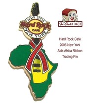 Hard Rock Cafe 2006 New York Aids Africa Ribbon Trading Pin - $12.95