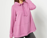 LOGO Lounge by Lori Goldstein French Terry Pullover Top- LILAC ROSE, XXS - $24.01