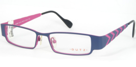 DUTZ DZ299 45 Matt Blau/Rose-Violet Brille Rahmen Hypoallergen 49-15-135 - £65.65 GBP