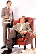 Jack Klugman and Tony Randall in The Odd Couple seated in chair reading newsp 24 - $23.99