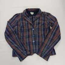 Converse One Star Women's Multicolor Stripes 3-Button Shirt Blazer Size Small image 12