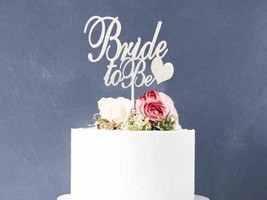 BRIDE TO BE Cake Topper || Personalized Topper | Custom Cake Topper - £6.27 GBP