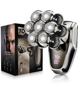 7D Head Shavers for Bald Men Detachable Head Shaver LED Display Dry/Wet ... - £49.39 GBP