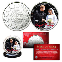 Prince Harry &amp; Meghan Markle Official Look Of Love Photo Royal Wedding Rcm Coin - £7.58 GBP