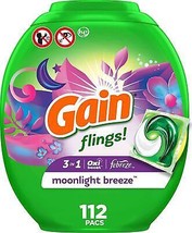 Gain Flings Laundry Detergent Soap Pods HE Compatible Long Lasting Scent... - $42.93