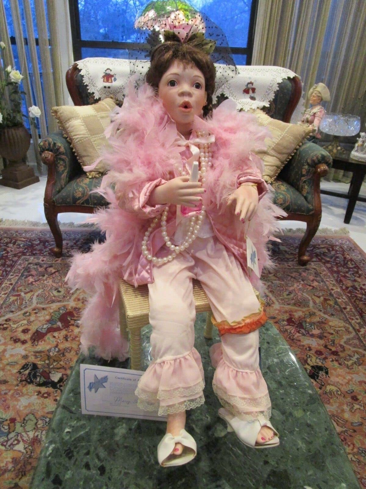 Mary Van OSDELE Maxine Doll Playing Dress UP Collection Signed 28&quot; Bench... - $208.73