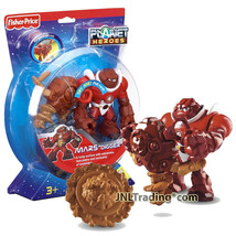 Year 2007 Planet Heroes Basic 4.5&quot; Figure MARS DIGGER with Drill, Shield &amp; Card - £39.90 GBP