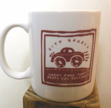 Ciity Bagels Mug Idaho Falls &quot;Great food that keeps you Rolling&quot; 3.75&quot; - $14.85