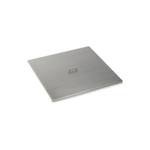 36 in. Stainless Steel Cover for Square Drop-In Fire Pit Pan - $768.80