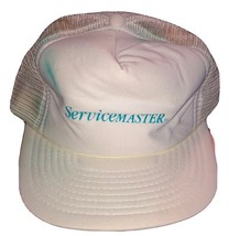ServiceMaster Vintage Promotional White Trucker Style Snapback Hat (Some... - $232.06 MXN