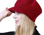 Women&#39;S Winter Hat Slouchy Cable Knit Visor Crochet Beanie Hats Warm Sno... - $35.99