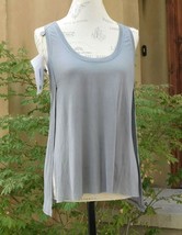 Sleeveless Modal Jersey Top w/Open Side Detail by Bailey 44, M, gray color, NWT - £23.73 GBP