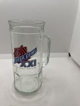 1987 Super Bowl XXI Beer Glass Mug Rose Bowl Pasadena January 25 1987 NF... - $8.60