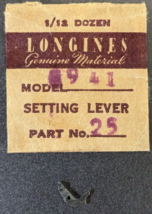 Vintage Genuine Longines Setting Lever Cal. 941 - Part# 25 - £12.53 GBP