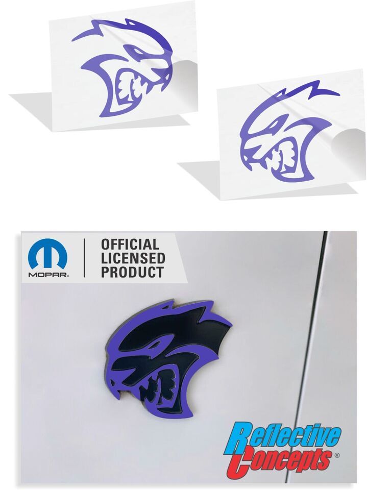Hellcat Fender Emblem Overlay Decals For Dodge Charger