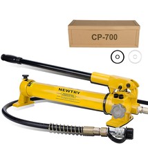 Newtry Cp-700 Manual Hydraulic Hand Pump Single Acting 9947 Psi For Sepa... - £210.83 GBP