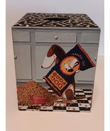 Tissue Box Cover Bobs Boxes Square Dog Theme &quot;D&quot; IS FOR DOG Humorous Dec... - $309.17 MXN